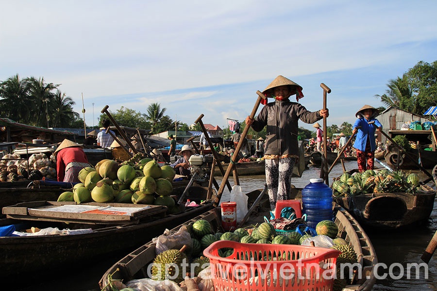 Can Tho: Floating Market and Biking Tour in Phong Dien